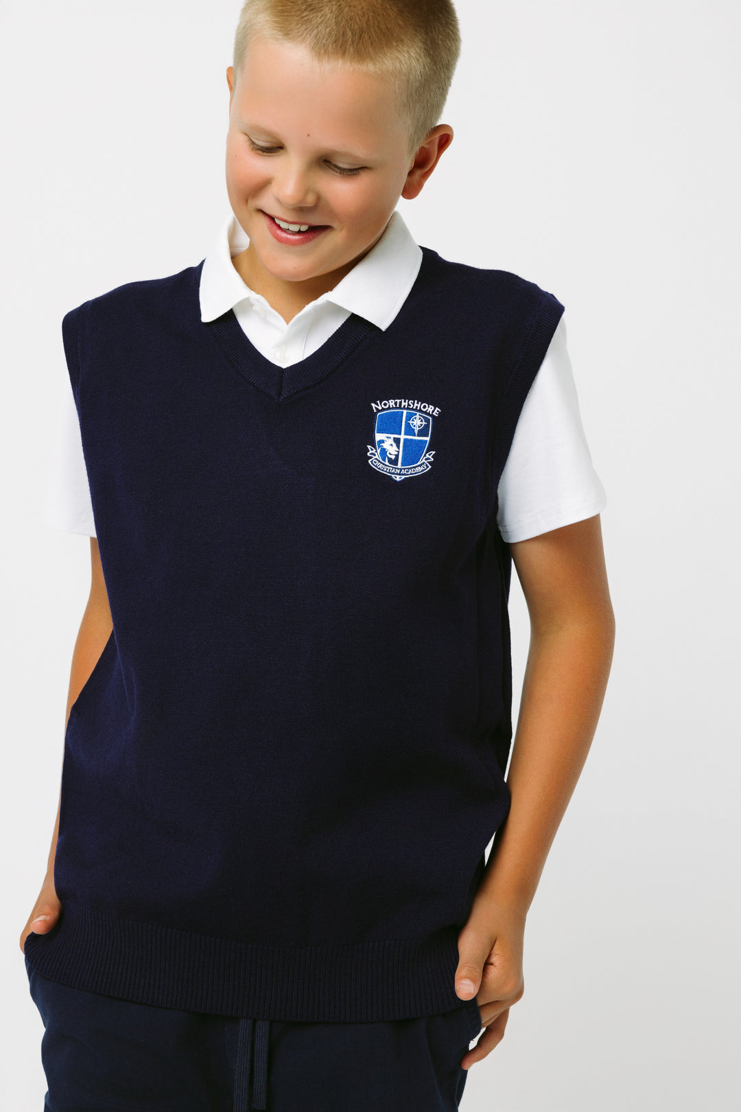 NCA Sweater Vest - Navy