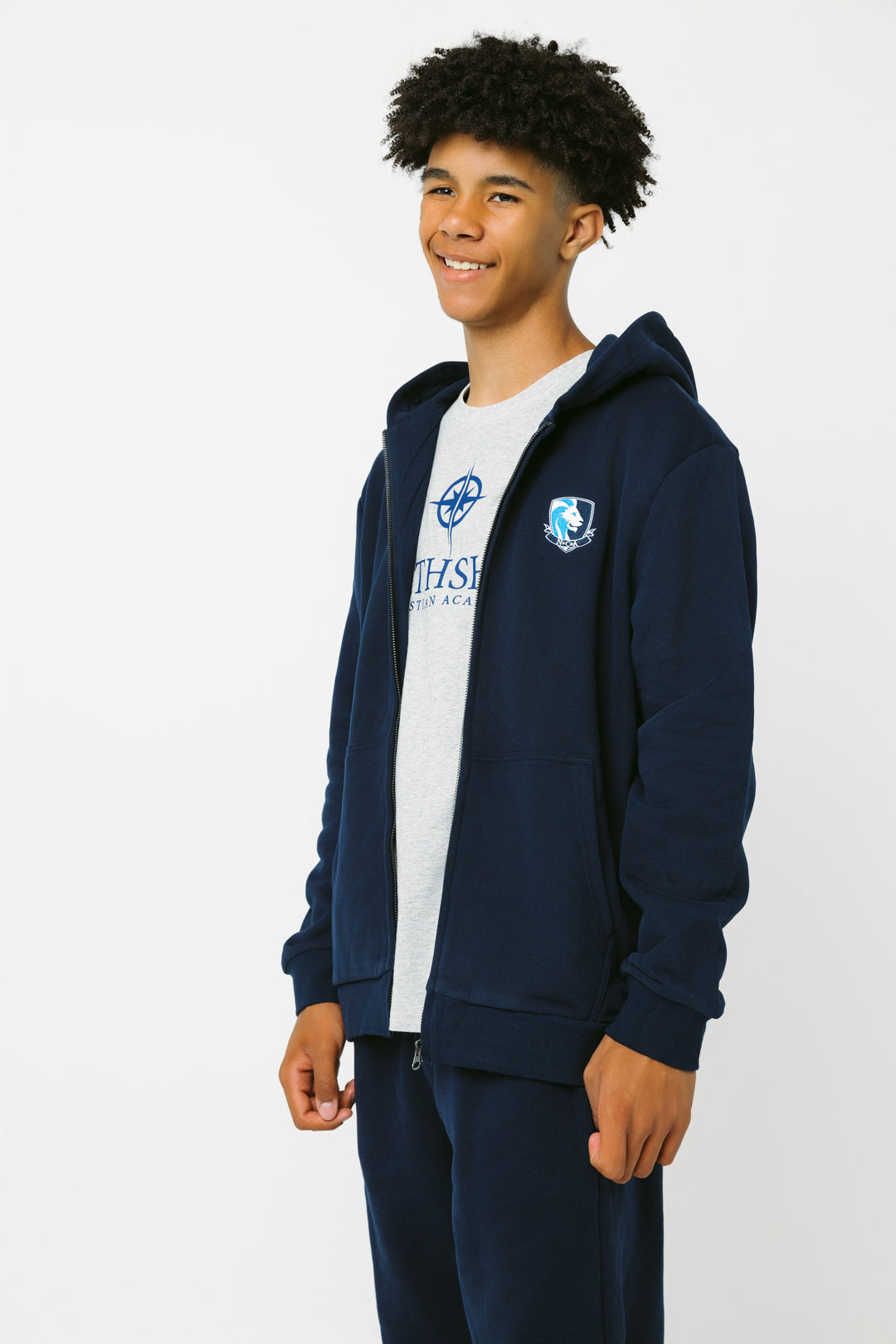 NCA Zip Up Hoodie - Navy