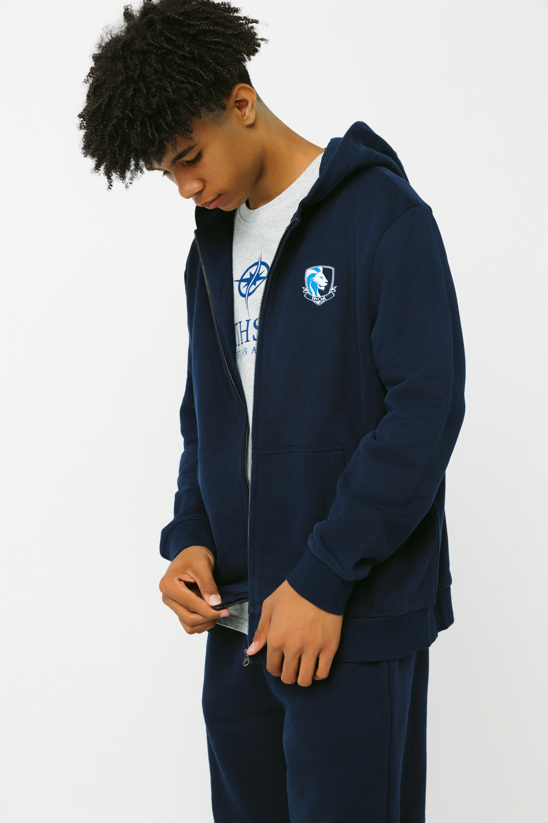 NCA Zip Up Hoodie - Navy