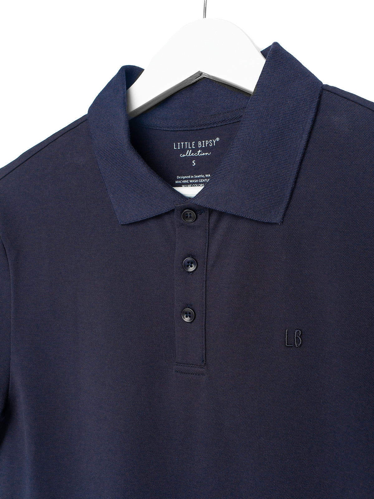 Adult Basic Polo Shirt - Navy Blue – Little Bipsy Everett WA Showroom