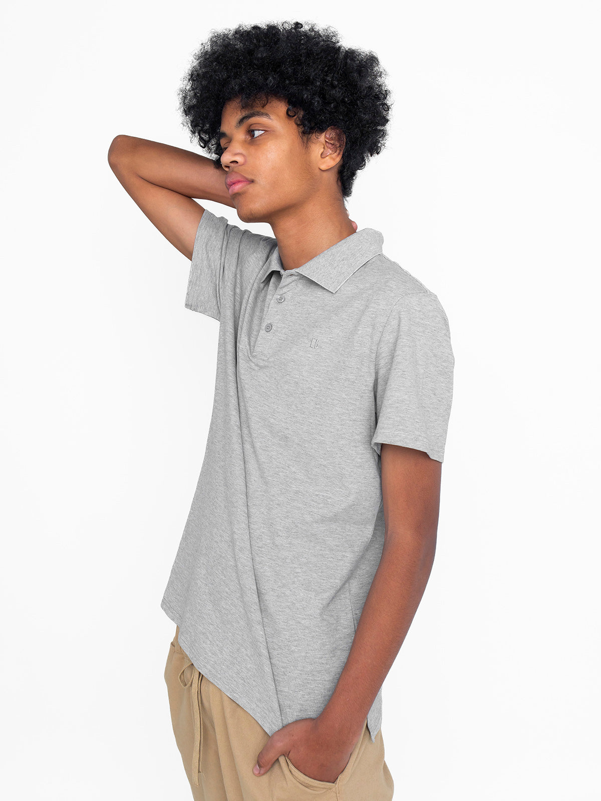 Adult Basic Polo Shirt - Grey – Little Bipsy Everett WA Showroom