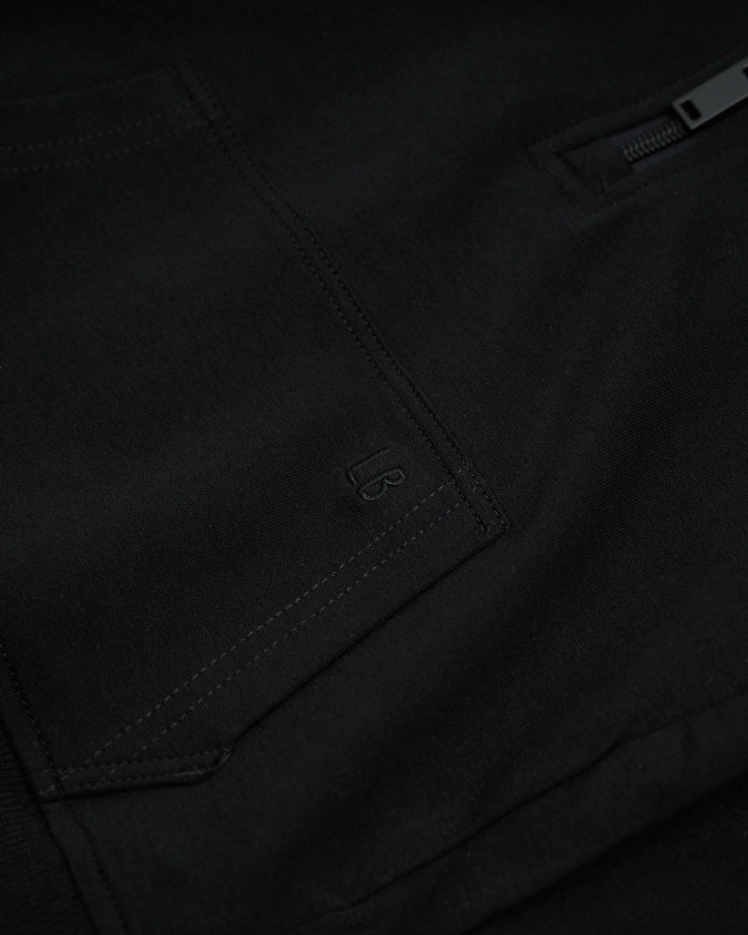 Quarter Zip Pullover - Black