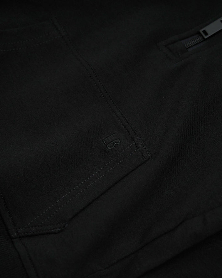 Quarter Zip Pullover - Black