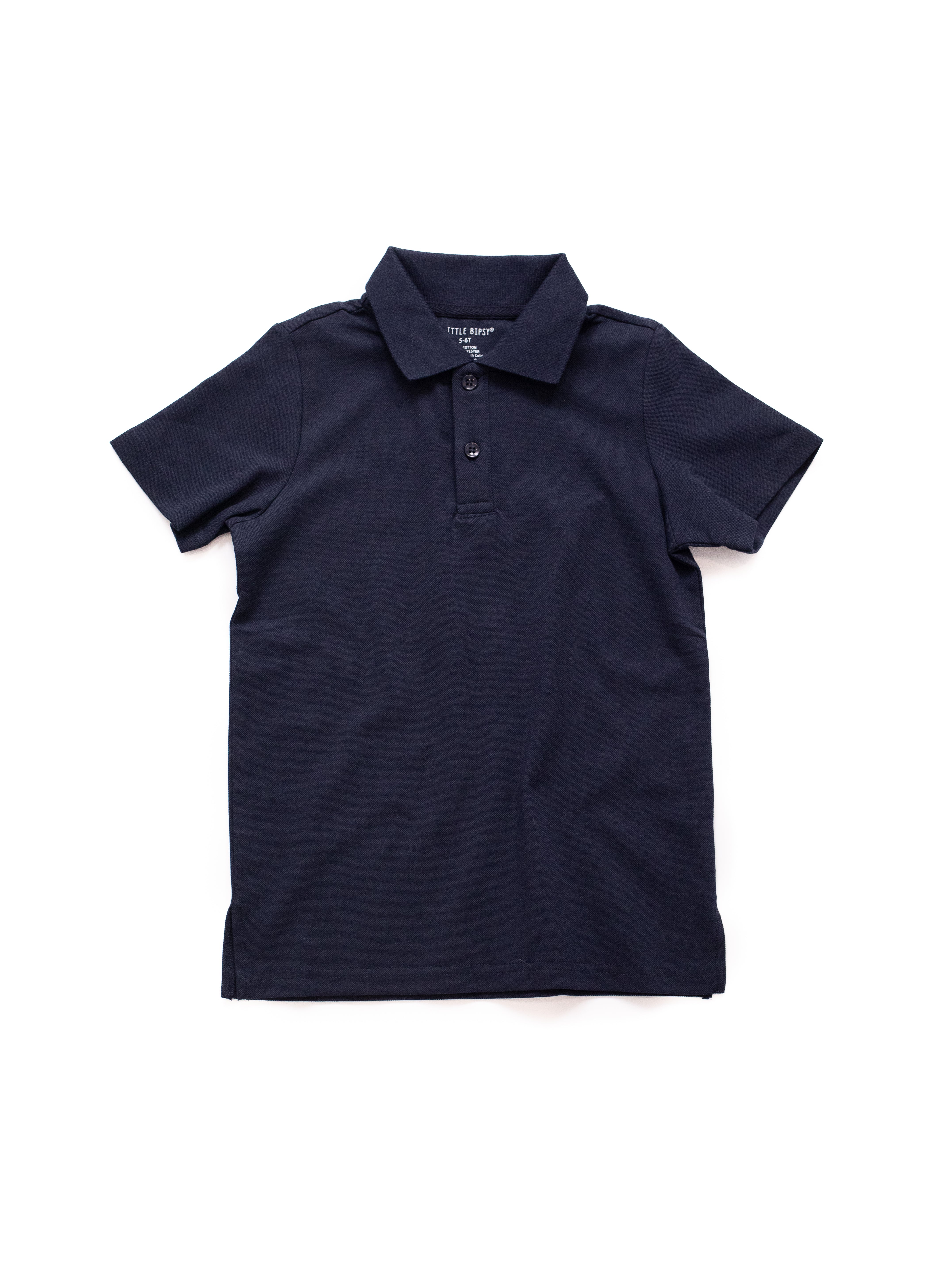 Basic Short Sleeve Polo Shirt Navy Little Bipsy Everett WA Showroom