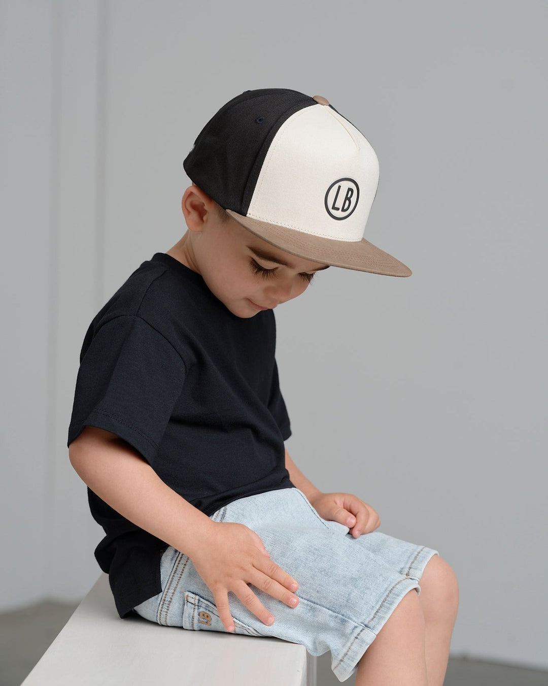 Snapback Hat - Iron/Driftwood - Little Bipsy